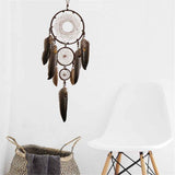 Brown  Large  Wall Decor Handmade Feather  Wall Hanging Ornament for Bedroom Living Room Home Decor In Australia - Darrahopens