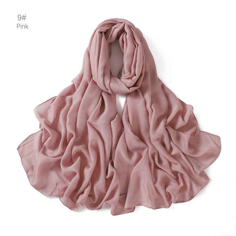 Hijab Scarf for Women Soft Lightweight Hijab for Women Long Scarf Shawl Wrap, Hijab For Women Scarf (pink) In Australia - Darrahopens