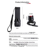 2 Packs Bike Light Set Super Bright Focus Adjustable Front Headlight and Rear LED Mountain Bicycle Light, Mount Included（Battery not included） In Australia - Darrahopens