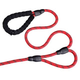 Dog Leash Heavy Duty 6ft, Double Handle Dog Leash with Padded Handle for Traffic Control, Reflective Rope Leashes for Large and Medium Dogs Night Control Safety Training (Red) In Australia - Darrahopens