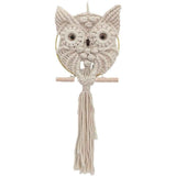 Owl Wall Hanging Tapestry - Hand Woven Boho Wall Art for Living Room, Bedroom, Home Decor (White Owl) In Australia - Darrahopens