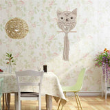 Owl Wall Hanging Tapestry - Hand Woven Boho Wall Art for Living Room, Bedroom, Home Decor (White Owl) In Australia - Darrahopens