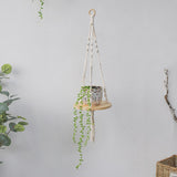 Hanging Shelf Plant Holder - Indoor Outdoor Hanging Planter Shelf Pot Holder for Morden Boho Home Decor