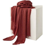 Women Scarfs Large Long Beach Gauze Shawl Wrap,for Daily Outfits Stylish Occasions,Scarf Category Ornament 100cm-190cm(dark red) In Australia - Darrahopens
