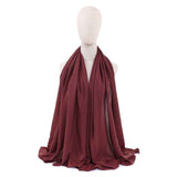 Women Scarfs Large Long Beach Gauze Shawl Wrap,for Daily Outfits Stylish Occasions,Scarf Category Ornament 100cm-190cm(dark red) In Australia - Darrahopens