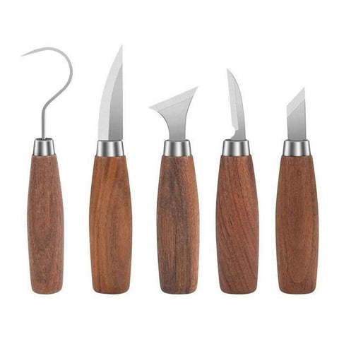Wood Carving Kit Kit Wood Carving Tools Set for DIY Crafts for Wood DIY Beginners,Carving Kit for Beginners (Brown) In Australia - Darrahopens