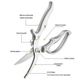 Heavy Duty Kitchen Scissors - All Purpose Poultry Shears with Anti-Slip Handle & Safety Lock, Stainless Steel Food Scissors for Chicken, Meat, Bones, Vegetables In Australia - Darrahopens