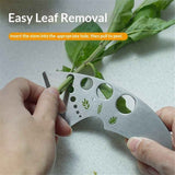 2 pack Stainless Steel Herb Leaf Stripper with Multi-Size Holes & Precision Blade - Kitchen Essentials for Parsley, Cilantro and Leafy Greens In Australia - Darrahopens