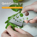 2 pack Stainless Steel Herb Leaf Stripper with Multi-Size Holes & Precision Blade - Kitchen Essentials for Parsley, Cilantro and Leafy Greens In Australia - Darrahopens