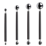 2 set DIY Cake tools, 4Pcs Ball Baking Fondant Cake Tools Stainless Steel Head Pen for Sugar Flower（black） In Australia - Darrahopens
