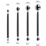 2 set DIY Cake tools, 4Pcs Ball Baking Fondant Cake Tools Stainless Steel Head Pen for Sugar Flower（black） In Australia - Darrahopens