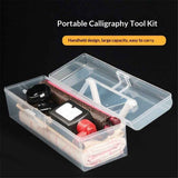 Plastic Storage Container with Lid, Clear Craft Tool Art Supply Sewing Organizer Box with Handle, Storage Bin for Paint Brush, Cards, Pencils, Crayon, Toys, Ribbons （30*9*8.7cm) In Australia - Darrahopens