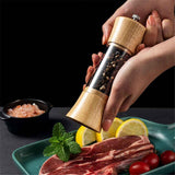 Pepper Mill, Pepper Grinder Set, Body Refillable Mills 1pcs, Adjustable Salt Grinder Shaker for Home,Kitche,Exquisite Appearance also Suitable for Restaurant Decoration In Australia - Darrahopens