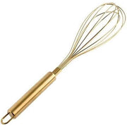 Stainless Steel Egg Whisk with Gold Plating - Ecofriendly Manual Egg Beater, Milk Frother, Hand Blender, Cake Tool and kitchen Gadget – Gold In Australia - Darrahopens