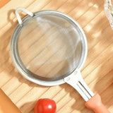 Small Fine Mesh Strainer: Stainless Steel Kitchen Food Sieve with Sturdy Handle, Heavy Duty Deep Handheld Colander for Tea, Juice In Australia - Darrahopens