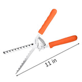 Rib Membrane Removal Tool - High Duty Premium Stainless Steel BBQ Prep Kit for Effortless Grilling, Membrane Remover for Ribs（orange） In Australia - Darrahopens