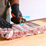 Rib Membrane Removal Tool - High Duty Premium Stainless Steel BBQ Prep Kit for Effortless Grilling, Membrane Remover for Ribs（orange） In Australia - Darrahopens