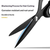 2 pack Left-Handed Scissors for Adults, 8 Inch Coating with high carbon steel Blade, for Dressmaking, Leather Professional Sewing Fabric, Crafting and Home General Use, Black In Australia - Darrahopens