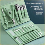 Manicure Set Professional, Nail Clippers, Pedicure Kit, 16 In 1 Grooming Kit Stainless Steel, Toenail Scissors Tools for Men Women Mint Upgraded Version In Australia - Darrahopens