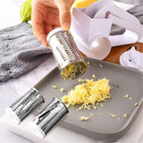 Rotary Cheese Grater with 3 Stainless Steel Drums – Manual Hand Crank Grater for Parmesan, Hard Cheese, Chocolate, Nuts – Durable Handheld Kitchen Tool (White) In Australia - Darrahopens