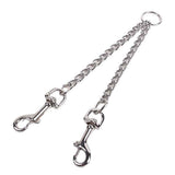 Metal Double Dog Leash Coupler, Chew Proof Tangle Free Dual Pet Dog Leash Extension Splitter Lead for 2 Dogs（3.5mm*60cm） In Australia - Darrahopens