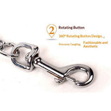 Metal Double Dog Leash Coupler, Chew Proof Tangle Free Dual Pet Dog Leash Extension Splitter Lead for 2 Dogs（3.5mm*60cm） In Australia - Darrahopens