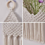 Wall Hanging Basket Decor - Boho Wall Basket Decor - Large Wall Art - Mail Organizer Wall Mount - Key And Letter Holder For Wall - White In Australia - Darrahopens