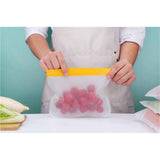 16 Pack Dishwasher Safe Reusable Snack Bags, BPA Free Storage Bags, Extra Thick Leakproof Freezer Bags Free Lunch Bags Food Storage（only bag） In Australia - Darrahopens