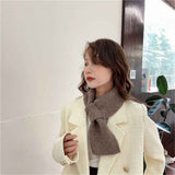 Winter Knit Warm Scarves Thick Scarf Cold Weather Soft Neck Warmer for Women Men, Shawl Neck Collar Breathable Warmer Cold Weather (khaki) In Australia - Darrahopens
