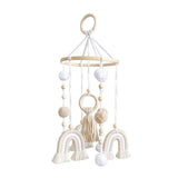 Neutral Boho Rainbow Baby Mobile for Crib Mobile Nursery, Boho Baby Crib Mobile, Natural Crib Mobile for Boys and Girls In Australia - Darrahopens