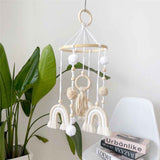 Neutral Boho Rainbow Baby Mobile for Crib Mobile Nursery, Boho Baby Crib Mobile, Natural Crib Mobile for Boys and Girls In Australia - Darrahopens