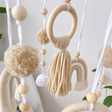 Neutral Boho Rainbow Baby Mobile for Crib Mobile Nursery, Boho Baby Crib Mobile, Natural Crib Mobile for Boys and Girls In Australia - Darrahopens