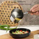 2 pack Mini Sauce Pan Cooking Pot with Wooden Handle, Stainless Steel Small Milk Pan and Butter Warmer, with pour spout,250ml In Australia - Darrahopens