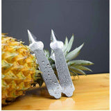 6 PCS Stainless Steel Pineapple Eye Remover Pineapple Seed Clip for Kitchen, Eye Clip Stainless Steel Pineapple V Shape Pineapple Eye Cutter for Home Kitchen Fruit Store Supermarket