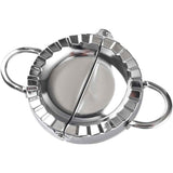 New Stainless Steel Ravioli Mould Dumpling Maker Wrapper Pierogie Pie Crimper Pastry Dough Press Cutter Kitchen Gadgets (Round Handle) In Australia - Darrahopens