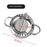 New Stainless Steel Ravioli Mould Dumpling Maker Wrapper Pierogie Pie Crimper Pastry Dough Press Cutter Kitchen Gadgets (Round Handle) In Australia - Darrahopens
