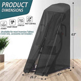 Inversion Table Cover - Dustproof and Waterproof Inversion Equipment Protection Covers (47" L X 28.3" W X 63" H) - Keep Your Inversion Table Safe from Dirt and Scratches（Only cover）