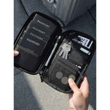 Travel Passport Holder, Large Family Passport Walle for Men Women RFID Passport Cover Lightweight Portable Document Organizer with Wrist Strap (Black) In Australia - Darrahopens