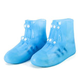 Waterproof Shoe Covers Non-Slip Rain Shoe Covers Reusable pvc Shoes Covers For Rain Resistant Rain Boots For Men Women Outdoor Overshoes Protection（M,BLUE）（Only shoe covers） In Australia - Darrahopens