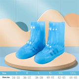 Waterproof Shoe Covers Non-Slip Rain Shoe Covers Reusable pvc Shoes Covers For Rain Resistant Rain Boots For Men Women Outdoor Overshoes Protection（M,BLUE）（Only shoe covers） In Australia - Darrahopens