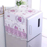 Fridge Dust Cover Washer And Dryer Top Refrigerator Dust Proof Cover with Storage Pockets 55*140cm - Purple In Australia - Darrahopens