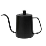 Gooseneck Pour Over Coffee Kettle 12 oz （350ml）Stainless Steel Hand Drip Long Narrow Spout  for Stove Top, black In Australia - Darrahopens