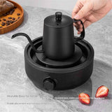 Gooseneck Pour Over Coffee Kettle 12 oz （350ml）Stainless Steel Hand Drip Long Narrow Spout  for Stove Top, black In Australia - Darrahopens