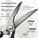 Poultry Shears, Heavy Duty Kitchen Shears with Serrated Edge, No Rust Spring Loaded, Multipurpose Stainless Steel Kitchen Scissors for Chicken, Bone, Meat, Turkey, Fish Thanksgiving Gifts In Australia - Darrahopens