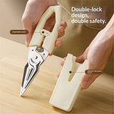 Stainless Steel Kitchen Shears with Holder - Perfect for Herbs, Floral Trimming and Kitchen Use（magnetic cover） In Australia - Darrahopens