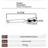 2 Pcs Brewing Spoons Hand Clip Design Tea Strainers Encrypted Filter Holes Tea Filter Tong for Loose Leaf Tea and Mulling Spices In Australia - Darrahopens