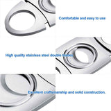 Cigar Cutter Set (6 Pack), Guillotine Double Blade, Cigar Accessories for Men, Stainless Steel Smoking Accessories Tool, Portable Sharp Clean Cut - Silver In Australia - Darrahopens