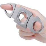 Cigar Cutter Set (6 Pack), Guillotine Double Blade, Cigar Accessories for Men, Stainless Steel Smoking Accessories Tool, Portable Sharp Clean Cut - Silver In Australia - Darrahopens