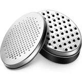 2 pack Cheese Grater Citrus Lemon Zester with Food Storage Container & Lid - Perfect For Hard Parmesan Or Soft Cheddar Cheeses, Ginger, Vegetables, Butter, Chocolate & Nutmeg (Black) In Australia - Darrahopens