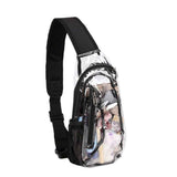 Clear Sling Bag, Stadium Approved Clear Bag, Transparent Chest Daypack for Hiking, Stadium or Concerts（only bag）